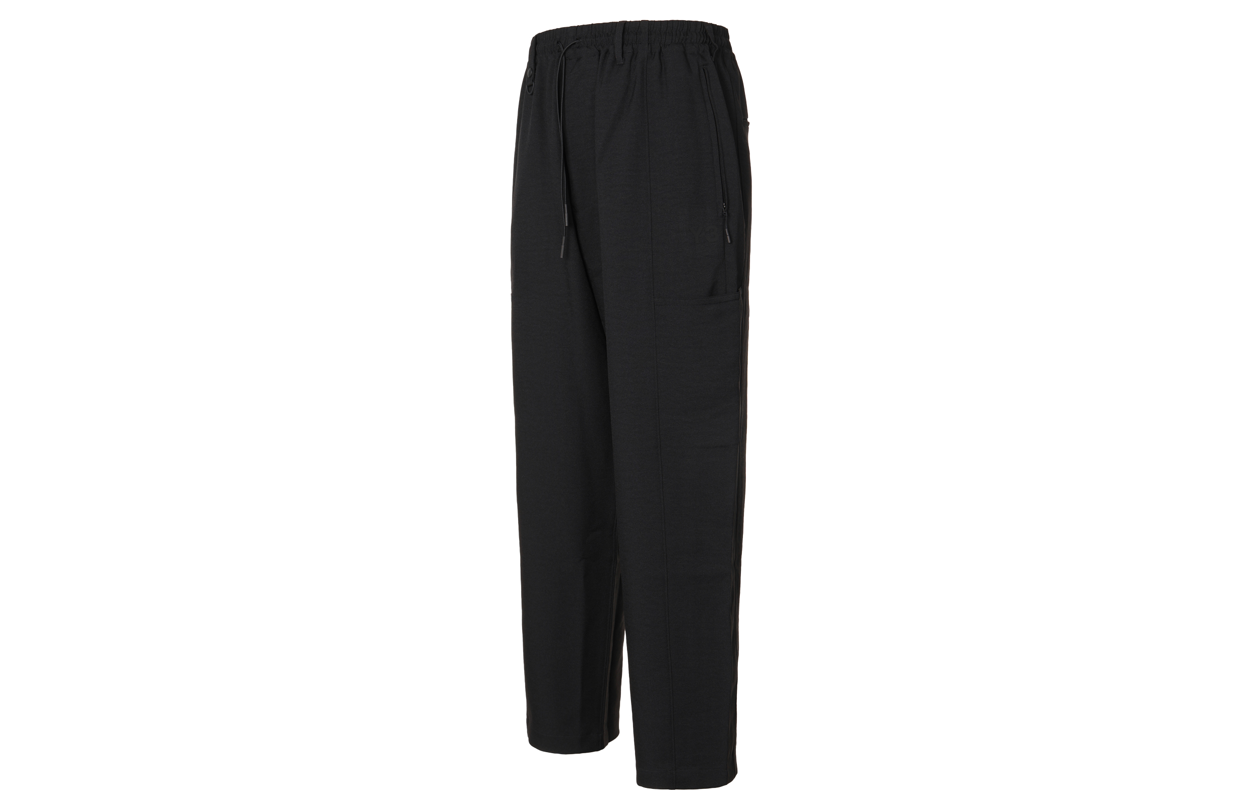 Lookbook Y-3 Loose Fit Solid Black Straight-Leg Sweatpants HB3465