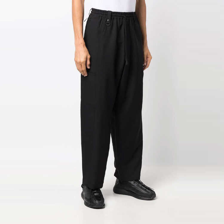 Details for Y-3 Loose Fit Solid Black Straight-Leg Sweatpants HB3465