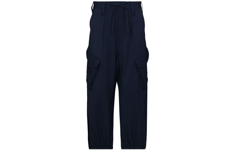 Y-3 Loose Fit Solid Color Wide-Leg Casual Pants GV2795