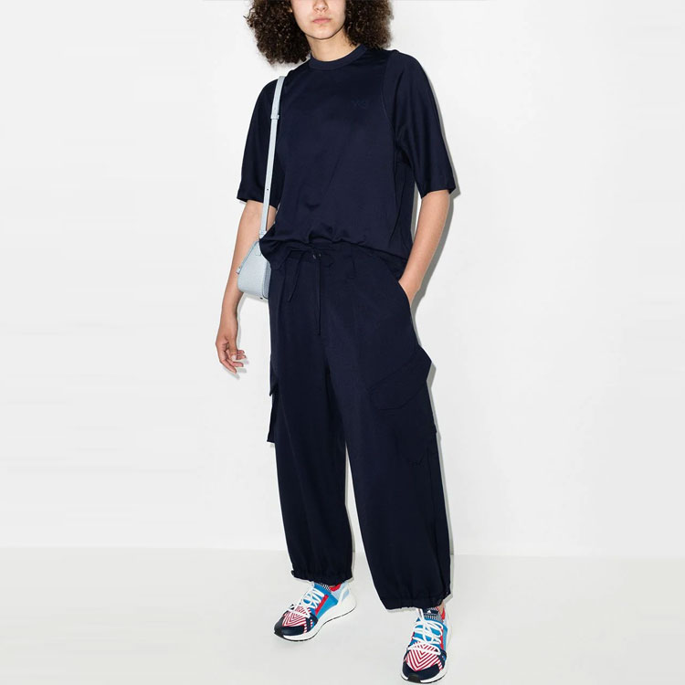Lookbook Y-3 ルーズフィット 無地 ワイドレッグ カジュアルパンツ GV2795