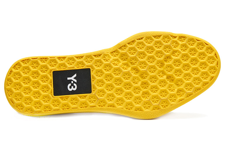 Purchase Y-3 鞋黃色皮革圓頭套腳休閒運動鞋