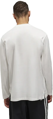 Camiseta Unisex Blanca Y-3 LS Cómoda y Casual. 51-JD9832 Lookbook Camiseta Unisex Blanca Y-3 LS Cómoda y Casual. 51-JD9832