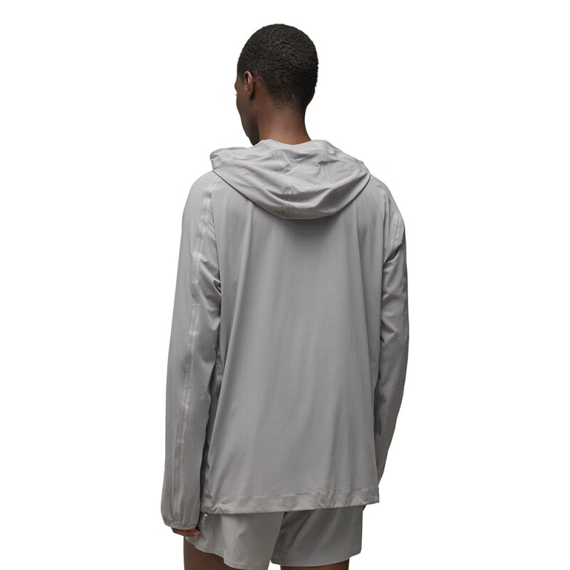Shop Y-3 M Run Jacket Lightweight Solid Skin Jacket Men’s Light Gray. 50-IV5637