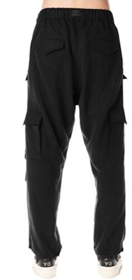 Seluar Kargo Hitam Lelaki Y-3 dengan Potongan Lurus, Mid-Rise & Poket Utiliti. H63080 Details for Seluar Kargo Hitam Lelaki Y-3 dengan Potongan Lurus, Mid-Rise & Poket Utiliti. H63080