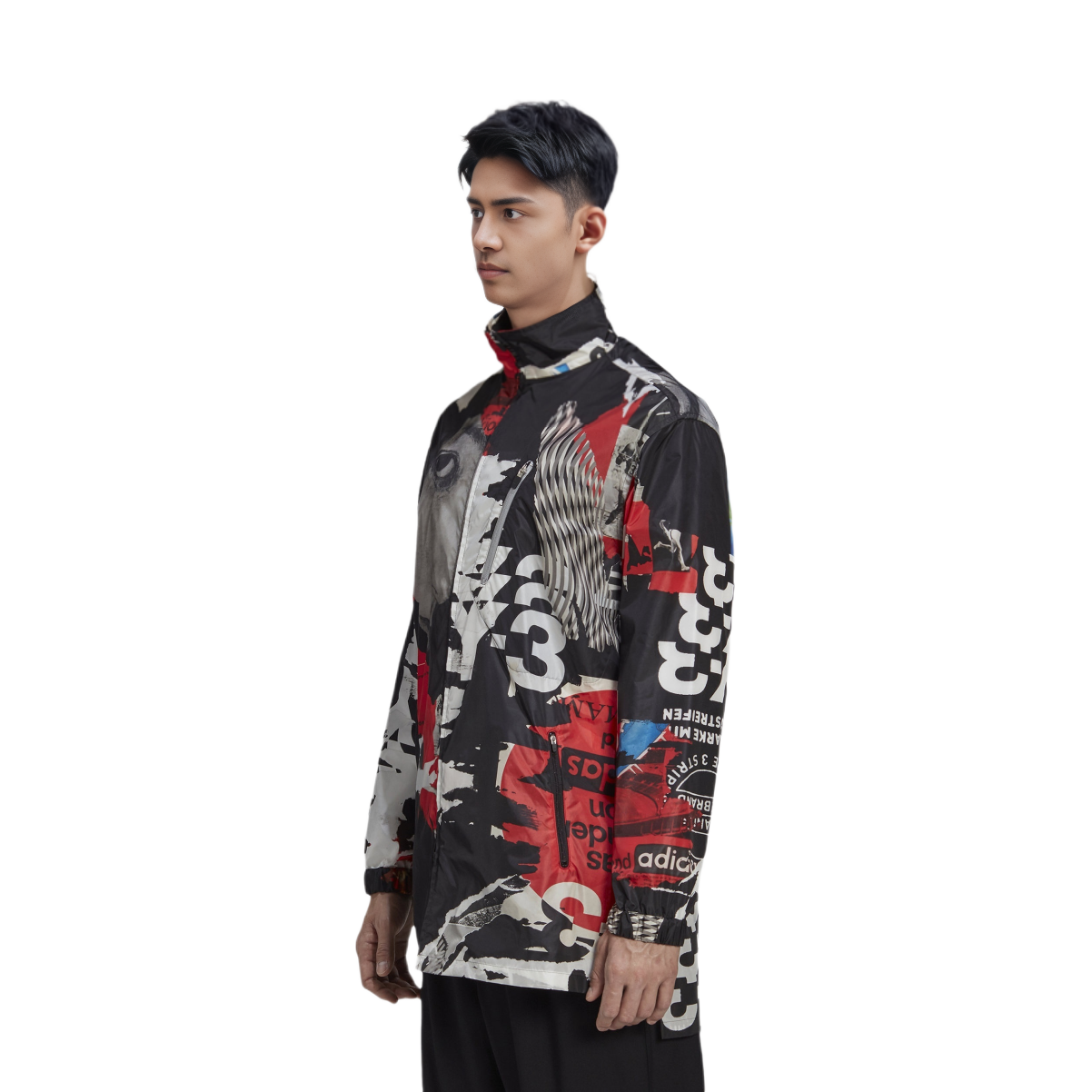 Shop Jaket Pria Y-3 Graffiti Print Loose Fit Multicolor. GK4375