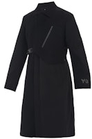 Y-3 Mid-Length Wool Coat Black Casual Style GK4383 Y-3 Mid-Length Wool Coat Black Casual Style GK4383