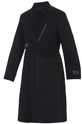 Y-3 울 코트 블랙 미드 렝스 캐주얼 스타일 GK4383 Order Y-3 울 코트 블랙 미드 렝스 캐주얼 스타일 GK4383