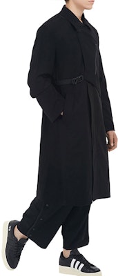 Y-3 울 코트 블랙 미드 렝스 캐주얼 스타일 GK4383 Details for Y-3 울 코트 블랙 미드 렝스 캐주얼 스타일 GK4383