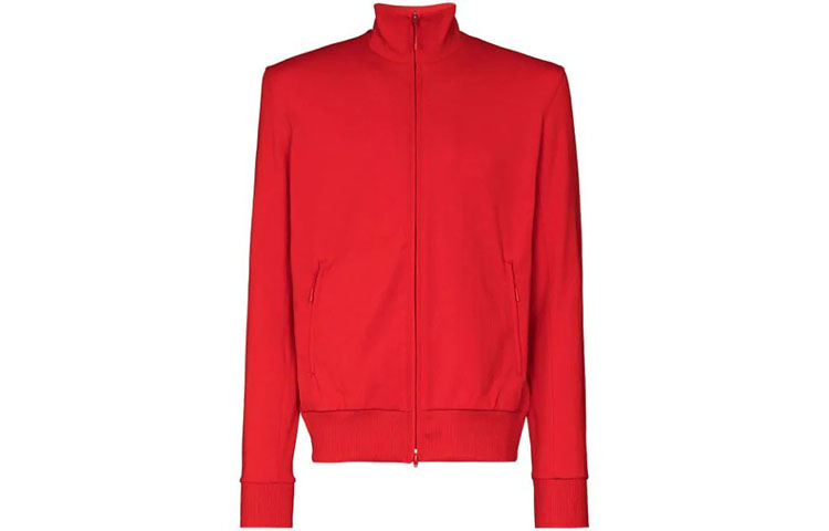 Y-3 Minimalist High-Collar Zip-Up Track Jacket Red GK4538