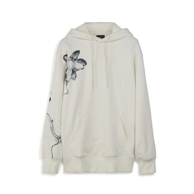 Y-3 Minimalist Ink Print Pullover Sweatshirt White IV7736