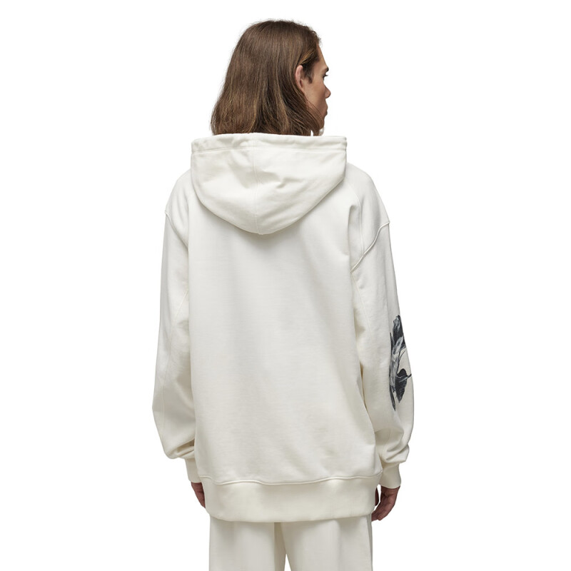 Purchase Y-3 미니멀 잉크 프린트 풀오버 스웻셔츠 화이트 IV7736