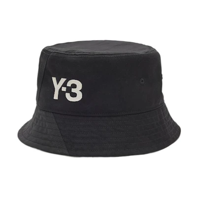 Y-3 Minimalist Logo Canvas Bucket Hat Unisex Couples Style H62986