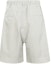 Shop Y-3 Minimalist Mid-Waist 3-Stripes Logo Shorts Unisex Light Grey IA1665
