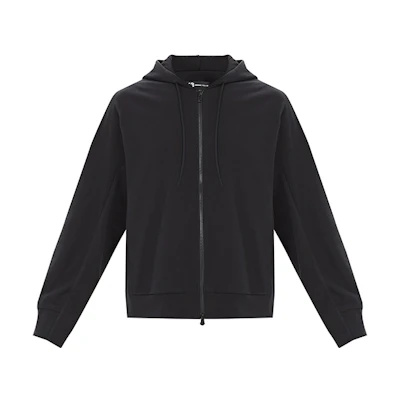 Y-3 Minimalist Relaxed Fit Zip Hoodie Jacket Men’s Black FJ0438
