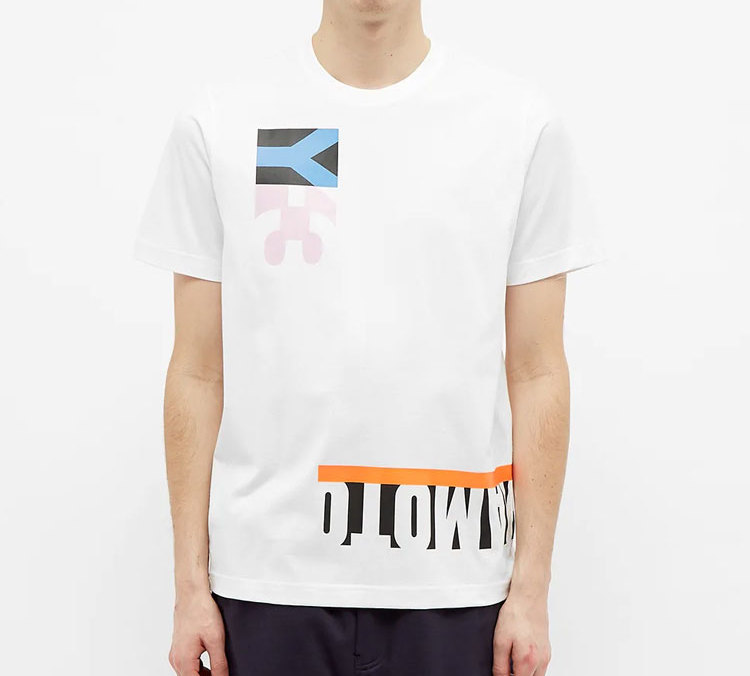 Shop Y-3 Multi Block Graphic Tee White Unisex FN5728