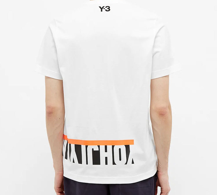 Purchase Y-3 Multi Block Graphic Tee White Unisex FN5728