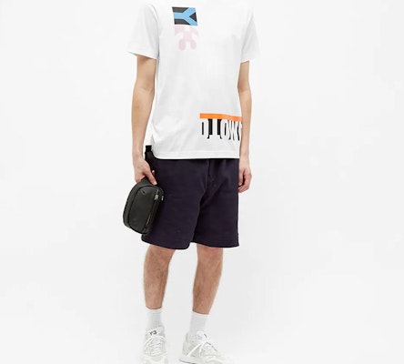 Y-3 Multi Block Graphic Tee White Unisex FN5728 Details for Y-3 Multi Block Graphic Tee White Unisex FN5728