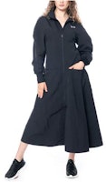 Y-3 Navy Blue Embroidered Zip-Up Long Sleeve Mid-Length Dress IL2066 Y-3 Navy Blue Embroidered Zip-Up Long Sleeve Mid-Length Dress IL2066