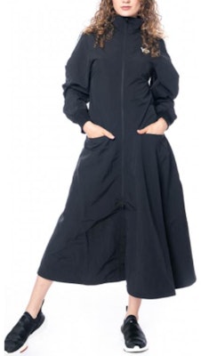 Y-3 Navy Blue Embroidered Zip-Up Long Sleeve Mid-Length Dress IL2066 Shop Y-3 Navy Blue Embroidered Zip-Up Long Sleeve Mid-Length Dress IL2066