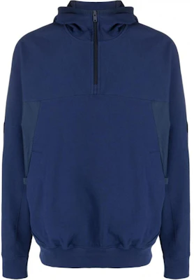 Y-3 Navy Blue Solid Color Slim Fit Half-Zip Hoodie Long Sleeve HZ8811 Buy Y-3 Navy Blue Solid Color Slim Fit Half-Zip Hoodie Long Sleeve HZ8811