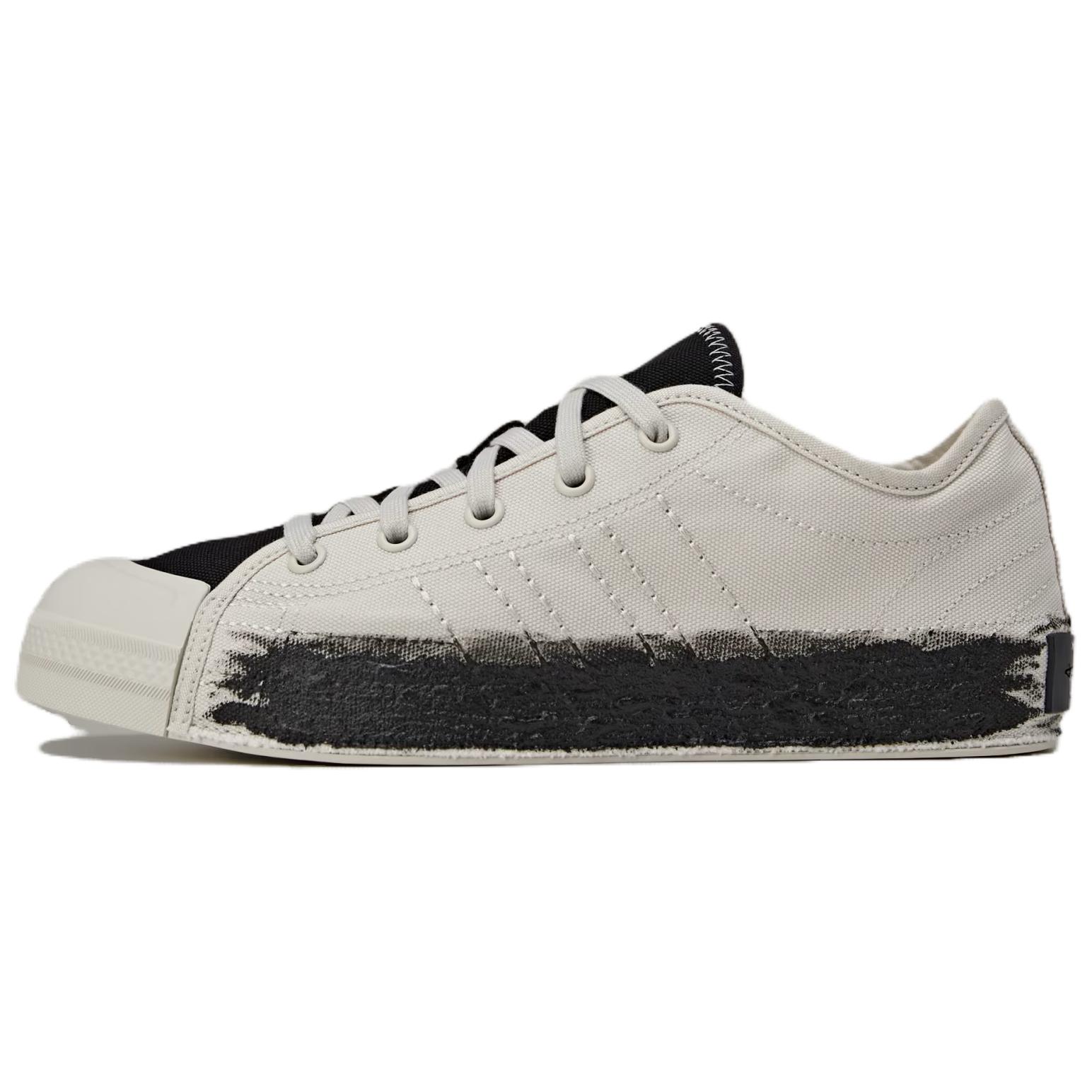 Y-3 Nizza Lo White Canvas Low-Top Sneakers Casual Minimalist Style JQ2455