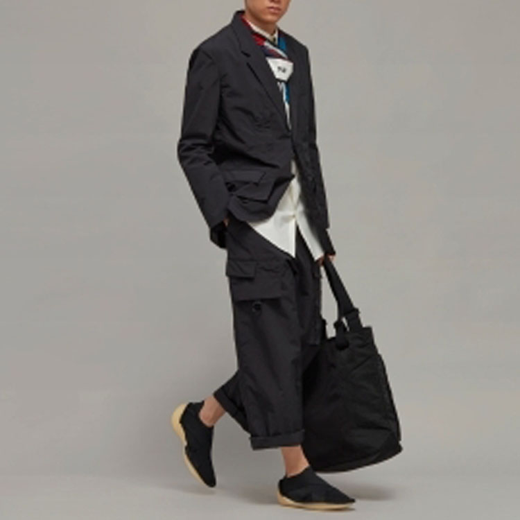 Cheap Y-3 Nylon Crinkle Suit Jacket Unisex Black H63047