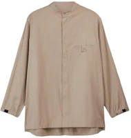 Y-3 Nylon Twill Overshirt Beige Half-Turtleneck Loose Jacket. IV8022 Y-3 Nylon Twill Overshirt Beige Half-Turtleneck Loose Jacket. IV8022