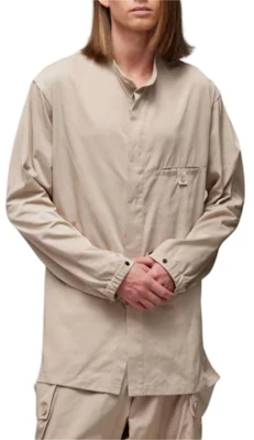 Sobrecamisa Beige de Nylon Twill Y-3 Cuello Semi-Alto Chaqueta Suelta. IV8022 Shop Sobrecamisa Beige de Nylon Twill Y-3 Cuello Semi-Alto Chaqueta Suelta. IV8022