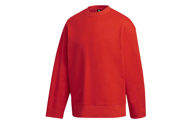 Y-3 Outdoor Loose Fit Long Sleeve Crewneck Sweatshirt Red FN3368