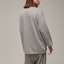 Shop Y-3 オーバーサイズ クルーネック ドロップショルダー 長袖スウェット ユニセックス グレー IV5626
