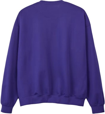 Y-3 寬鬆圓領長袖男女款運動衫 學院紫色款式。 JD9801 Lookbook Y-3 寬鬆圓領長袖男女款運動衫 學院紫色款式。 JD9801