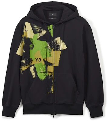 Y-3 Hoodie Oversized Hitam dengan Motif Graffiti Brushstroke IP5580 Order Y-3 Hoodie Oversized Hitam dengan Motif Graffiti Brushstroke IP5580