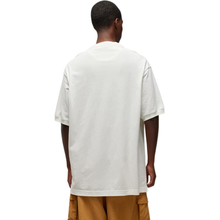 Shop Y-3 Patchwork Crewneck Oversized T-Shirt Unisex Putih IZ3127