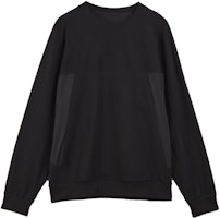 Y-3 Patchwork Crewneck Sweatshirt Unisex - Black H63029 Y-3 Patchwork Crewneck Sweatshirt Unisex - Black H63029