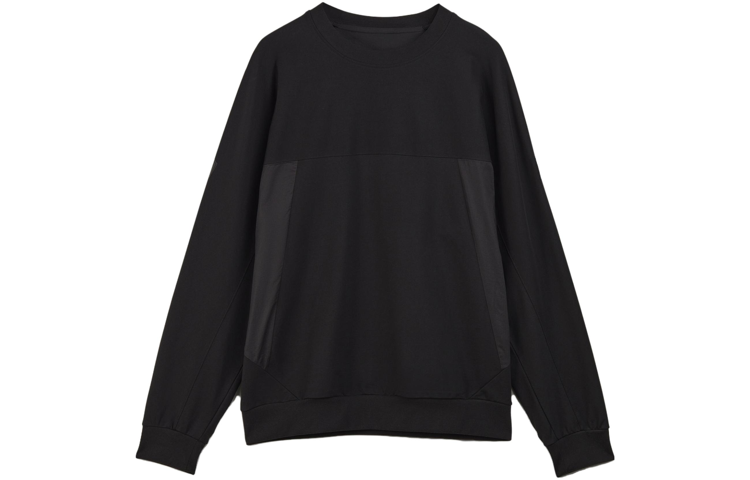 Order Y-3 拼接圆领卫衣 男女款 - 黑色 H63029