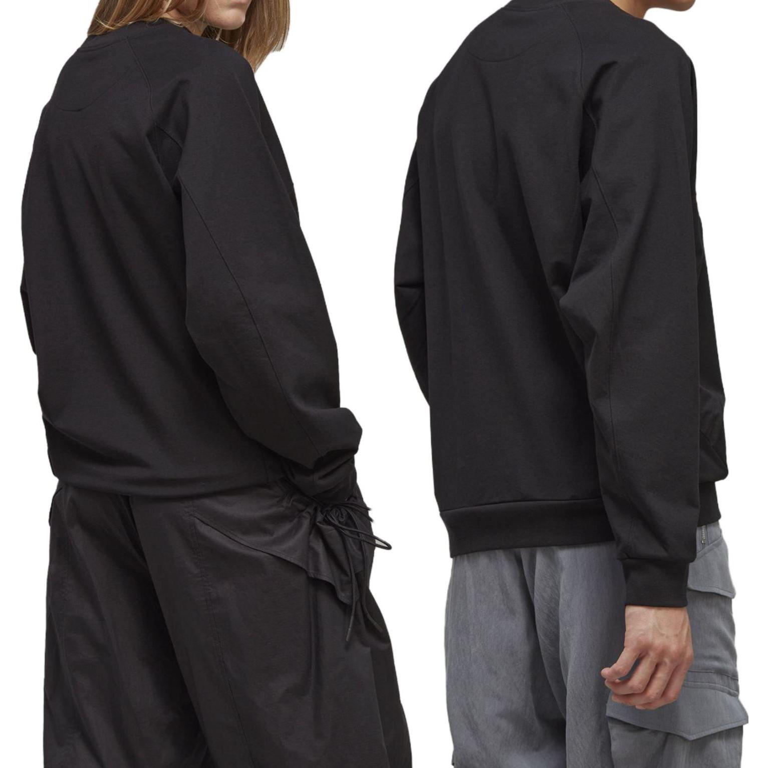 Sizing Y-3 拼接圆领卫衣 男女款 - 黑色 H63029