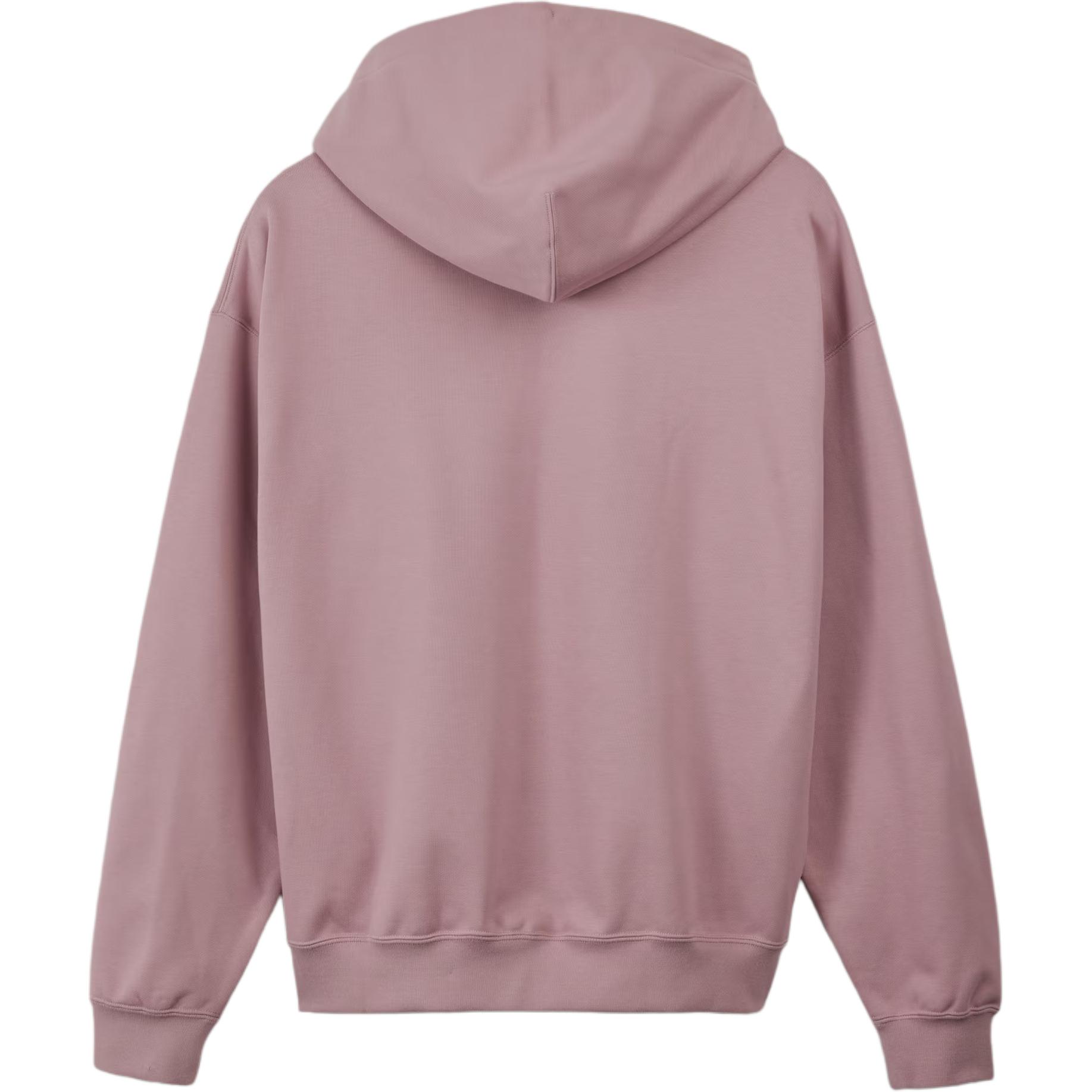 Lookbook Y-3 Pink Oversized Hoodie Unisex Pullover with Drawstring. JD9819