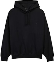 Y-3 Plain Drawstring Long Sleeve Hoodie Black. IW0078 Y-3 Plain Drawstring Long Sleeve Hoodie Black. IW0078
