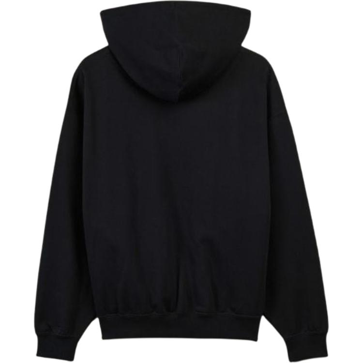 Lookbook Y-3 Plain Drawstring Long Sleeve Hoodie  Black. IW0078