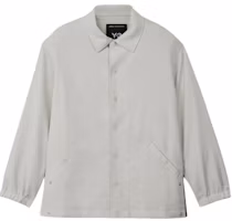 Order Y-3 Plain White Button-Up Long-Sleeve Jacket for Men JF6698