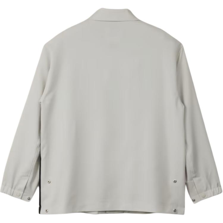 Lookbook Y-3 Plain White Button-Up Long-Sleeve Jacket for Men JF6698