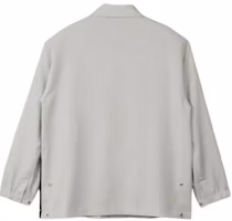Lookbook Y-3 Plain White Button-Up Long-Sleeve Jacket for Men JF6698