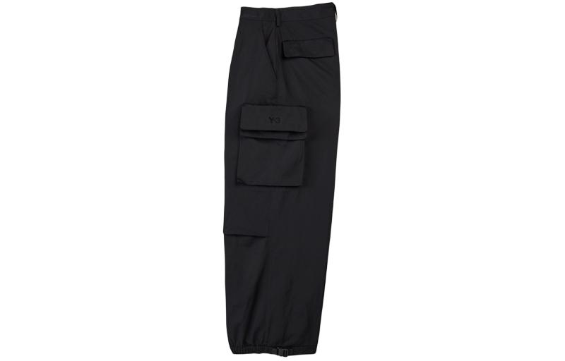 Order Pantalones Negros Unisex Y-3 Bolsillo Cintura Elástica Pierna Recta. IN4399
