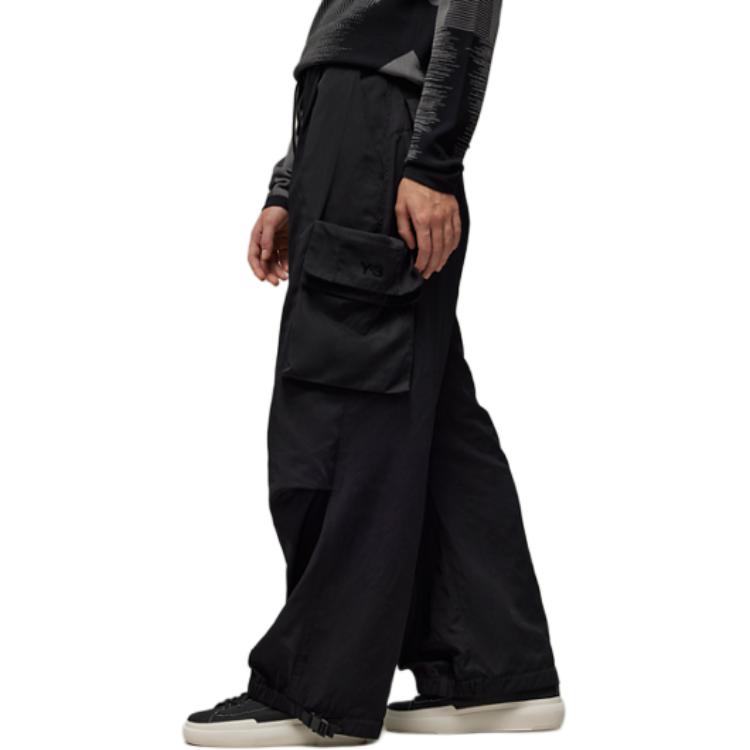 Purchase Pantalones Negros Unisex Y-3 Bolsillo Cintura Elástica Pierna Recta. IN4399