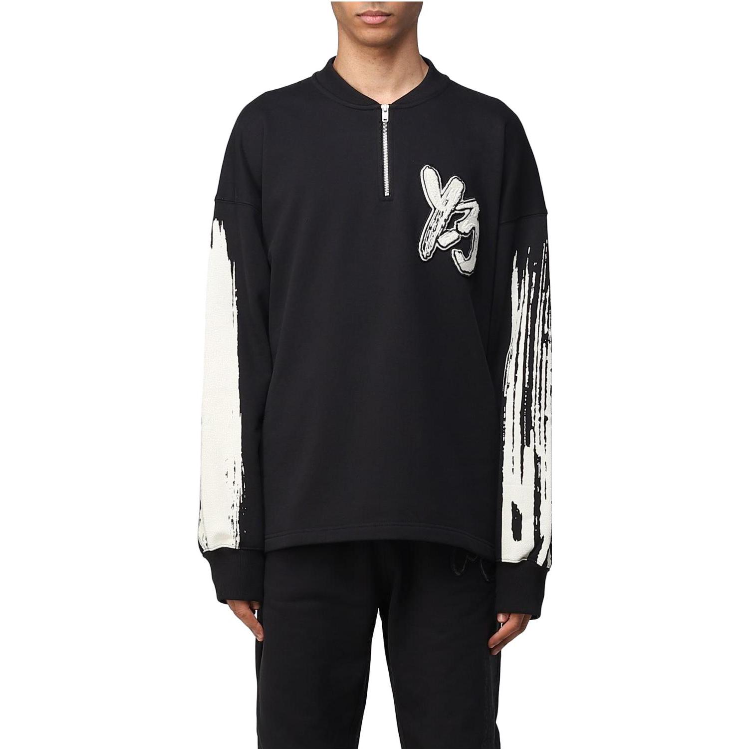 Shop Y-3 印花半拉链长袖卫衣 男女同款 H44807