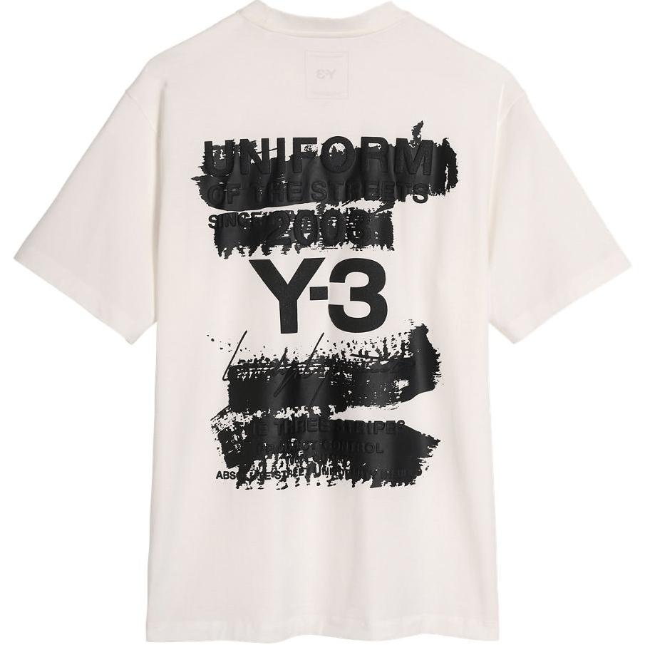 Y-3 Printed Loose Fit Unisex Crew Neck Short Sleeve T-Shirt JM7815