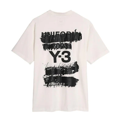 Y-3 Printed Loose Fit Unisex Crew Neck Short Sleeve T-Shirt JM7815