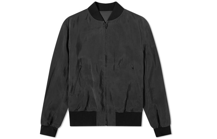 Y-3 Printed Zip Logo Jacket Unisex Black GV6045