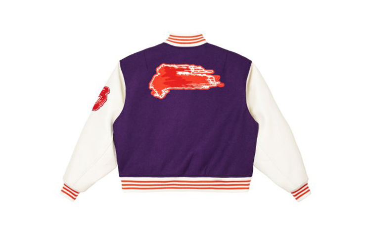 Y-3 Purple and White Colorblock Embroidered Zip Baseball Jacket Unisex. IA3106 圖 3