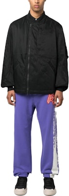 Y-3 Seluar Jogger Lelaki Logo Ungu Mid-Waist. IA3100 Lookbook Y-3 Seluar Jogger Lelaki Logo Ungu Mid-Waist. IA3100